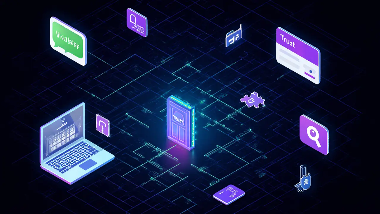 A digital maze of encrypted messages and hidden symbols representing discreet escort services in Dubai.